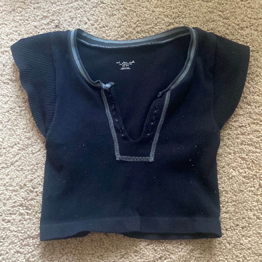 Urban Outfitters Black Go for Gold Top